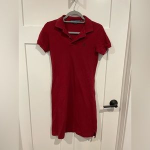 Polo Ralph Lauren VINTAGE POLO DRESS RED SIZE X SMALL